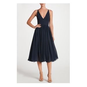 Alicia Chifon Fit and Flare Midi Dress